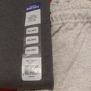 GILDAN 2 PRS MENS GRAY SWEATPANTS SZ 2XL ELASTIC ANKLES & WAIST /DRAWSTRING NEW